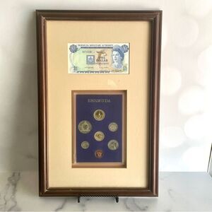 1983 Royal Mint Proof Set Bermuda Coins & Currency, Framed